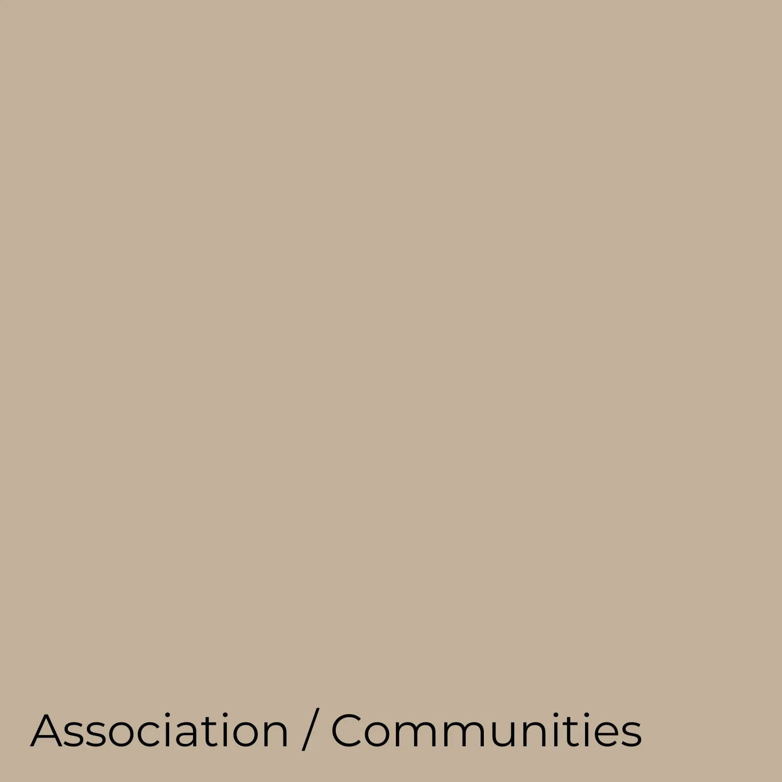 Association Communities