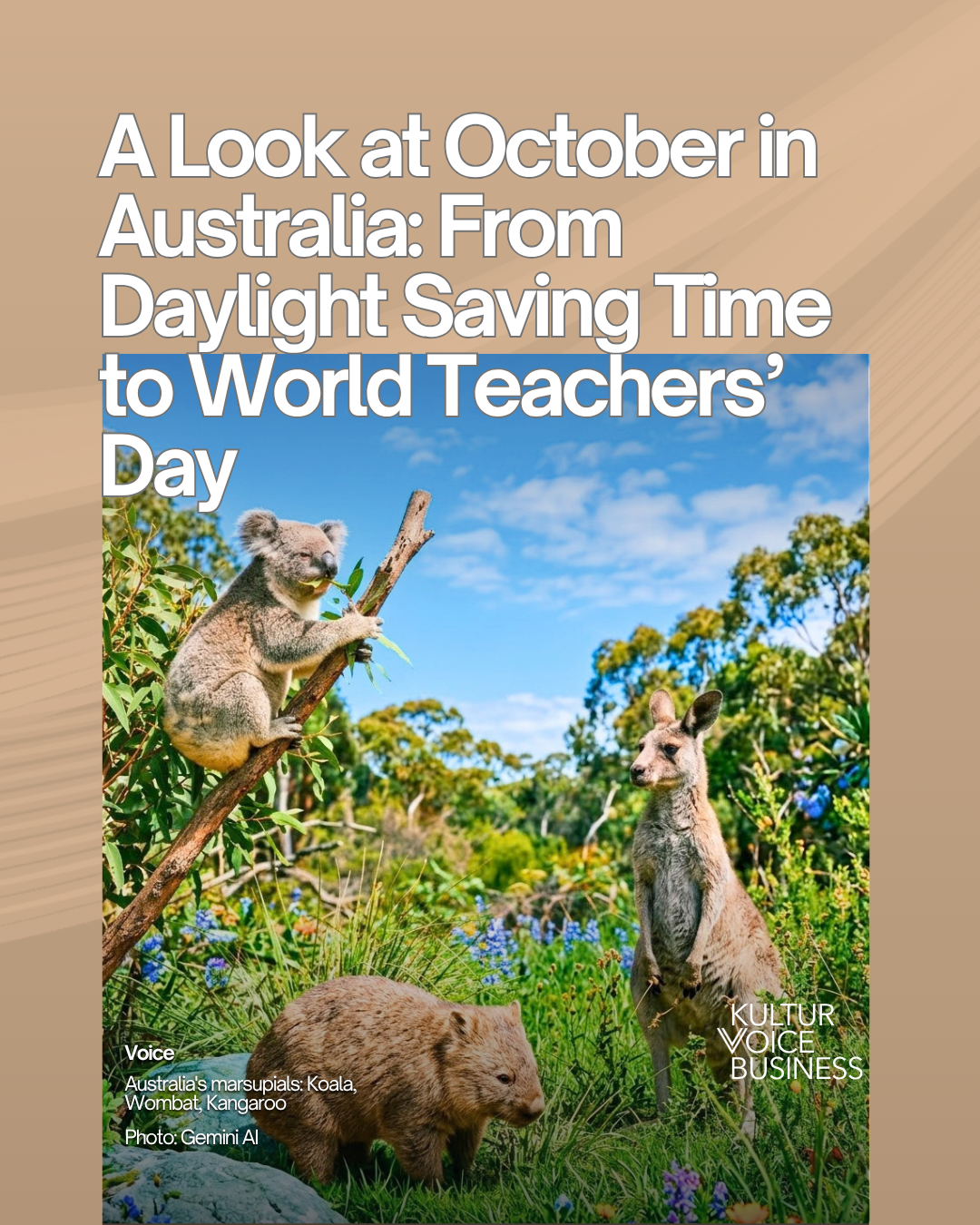 A Look at October in Australia: From Daylight Saving Time to World Teachers’ Day